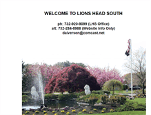 Tablet Screenshot of lionsheadso.com